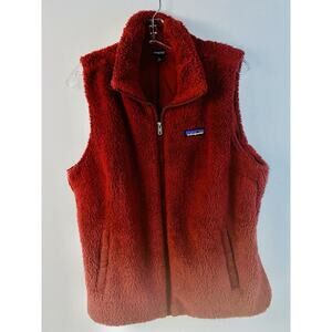 Patagonia Los Gatos Vest Deep Pile Dark Red Burgandy Garnet Xtra Large Vtg